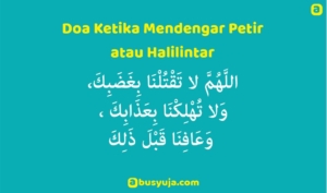 Doa Ketika Mendengar Petir dan Guntur Sebagai Perlindungan