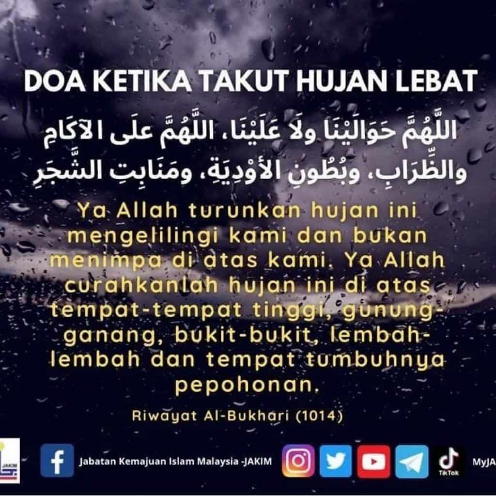 Doa Ketika Hujan Turun dan Setelahnya
