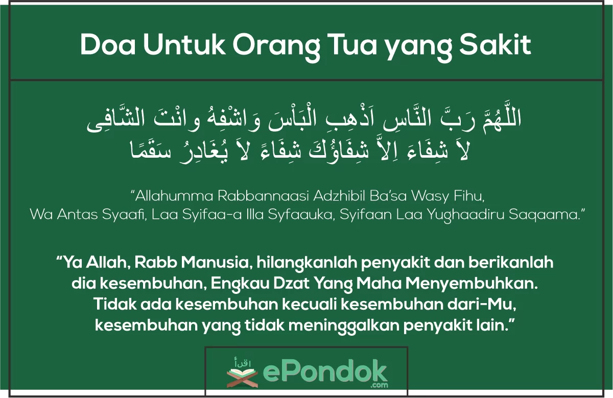 Doa Ketika Melihat Orang yang Sakit